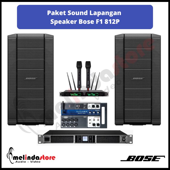 Paket Sound Lapangan Upacara Speaker Bose F1 812P | 2 Speaker